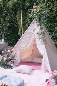 A Boho Summer Party By The Belle Blog Syukuran Baby Summer Garden Party Teepee Party Garden Party Wedding