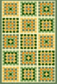 Latch Hook Rug Pattern Chart Granny Square And 50 Similar Items