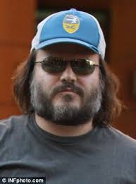 Jack Black is unrecognisable with grey burly beard as he steps out in a  tracksuit