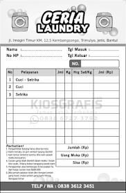 Silahkan baca cara memasang ekstensi di chrome jika belum tahu caranya. Contoh Nota Laundry Yang Baik Hati Ada Contoh Spanduk Laundry Juga Kios Grafis Spanduk Baik Hati Brosur