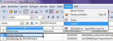 Log into leutkircher bank login page with. Calc Fenster Teilen