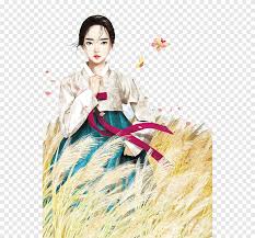 This part will be about the different korean hats. Woman In Traditional Dress South Korea Artist Drawing Illustration Korean Girl Illustration Love Fashion Girl Png Pngegg