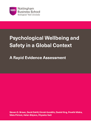 Pdf Psychological Wellbeing And Safety In A Global Context A Rapid Evidence Assessment