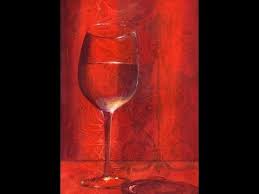 Vino How To Paint Transparent Glass Acrylic Painting Canvas Painting Step By Step Acrylic Painting