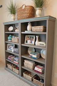 Step by step tutorial for painting oak cabinets white including the best way to get rid of the wood grain. 23 Best Painted Bookshelves Ideas Painted Bookshelves Bookshelves Painting Bookcase