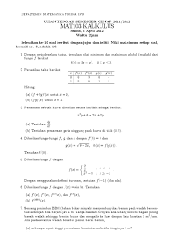 Contoh soal integral kalkulus 1. Contoh Soal Kalkulus Pdf