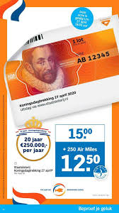 Staatsloterij trekkingsuitslag van donderdag 10 juni 2021. Staatsloterij Koningsdagtrekking 27 April Aanbieding Bij Albert Heijn
