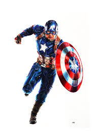 Captain america is a fictional superhero. My Captain America Colour Civil War Pencil Drawing Marvelstudios