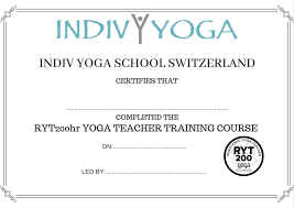indiv yoga 200 hrs yoga teacher