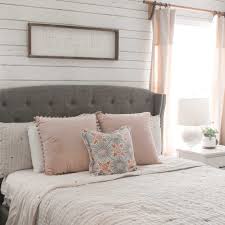 Renovate your bedroom and give it a whole new farmhouse bedroom look and feel that inspires country living and emulate the peacefulness of a farm. Decorating On A Budget Farmhouse Master Bedroom Makeover Her Happy Home