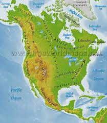 Complete labeled countries in north america usa map with oceans north america high detailed political map. North America Physical Map Freeworldmaps Net