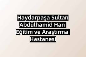 Haydarpasa Sultan Abdulhamid Han Egitim Ve Arastirma Hastanesi Randevu Al