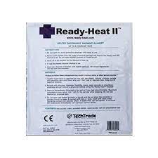 It warms to a minimum 100°. Techtrade Ready Heat Ii Self Warming Blanket