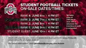 Ohio State Sales And Marketing College Athletics Football Ticket