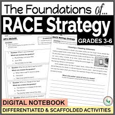 RACE Writing Strategy Foundations, Anchor Charts, Passages & Activities -  GRASPhopper Learning