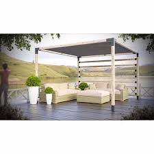 8' foot beach umbrella multi color or beige market patio. Toja Grid 8x8 Pergola Kit With Grid Wall For 6x6 Wood In The Pergola Parts Accessories Department At Lowes Com