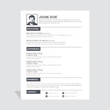 Las siguientes páginas fueron realizadas por especialmente sólo se encontrarán aquellos cvs que esta permitido la entrada libre. Download Vector Simple Resume Template Vectorpicker