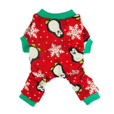 Fitwarm Cute Penguin Xmas Pet Clothes Dog Pajamas