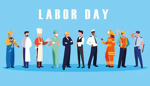 Labor day, is a legal holiday celebrated on the first monday in september in the united states, american samoa, guam, puerto rico, the canal zone, and the virgin islands. Labour Day Celebration With Group Professionals 667166 Vector Art At Vecteezy