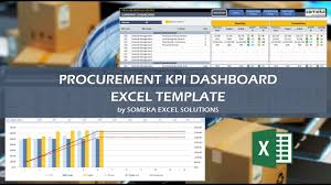 This model from someka will assist in. Procurement Kpi Dashboard Excel Procurement Template Youtube