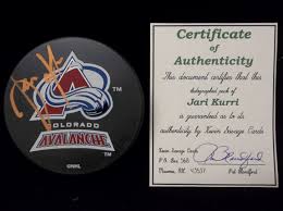 Operating for 10 or more years, they have an annual income of up to $500000. Lot Detail Jari Kuri Autographed Colorado Avalanche Hockey Puck