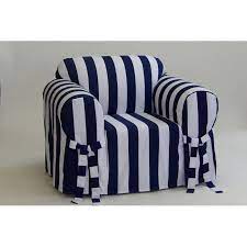 stripe box cushion armchair slipcover インテリア 参考 インテリア