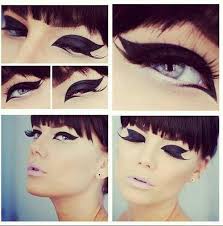 60s cat eye eyeliner fashion makeup
