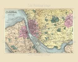 In here, i would like to share liverpool england map, all of them are worth your attention. Old Map Of Liverpool England Circa 1885