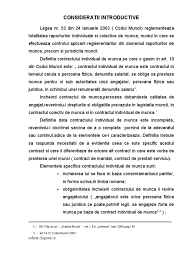Pentru libera exprimare a persoanei, fata de aderarea la un post in sindicat, nu se poate dispune desfacerea disciplinara a contractului de munca, cu atat mai mult cu cat in cei 6. Contract Individual De Munca
