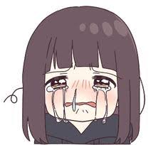 Smiley emoticon sadness animation, sad emoji background, emoji illustration, orange, world smile day, smile png. Chibi Sad Anime Girl Cute Novocom Top