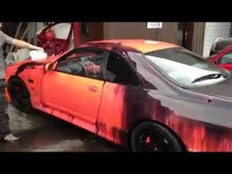 Heat Sensitive Thermochromic Paint On Skyline Nissan Skyline R33 Nissan Skyline Color Changing Paint