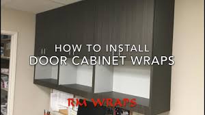 wrapping a cabinet door rmwraps.com