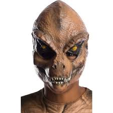Jurassic park, later also referred to as jurassic world, is an american science fiction media franchise centered on a disastrous attempt to create a theme park of cloned dinosaurs. Rubie S Jurassic World Fallen Kingdom T Rex 1 2 Vacuform Mask Child Costume Accessory Target
