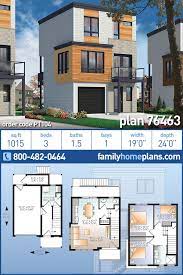 Modern Style House Plan 76463 With 3 Bed 2 Bath 1 Car Garage Modern Style House Plans Modern Contemporary House Plans Contemporary House Plans