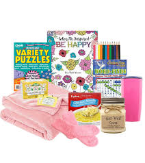 Unique get well gift baskets you can send to any woman, anytime, almost anywhere when you want to lift her spirits and brighten her day. Don T Worry Be Happy Get Well Gift Set Hospital Gift Shop
