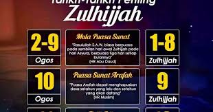 Puasa daud merupakan puasa sunnah terbaik. Ilmu Amal Tarikh Tarikh Penting Zulhijjah 1440 Hijrah