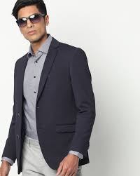 Reinvigorate your everyday style with fresh new pieces from ming wang knits. Buy Navy Blazers Waistcoats For Men By Netplay Online Ajio Com
