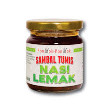 A nasi lemak will not be authentic without the leaves and coconut milk. Pondok Pondok Sambal Tumis Nasi Lemak 350g