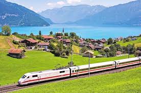 Free online jigsaw puzzle game Viagem Para A Suica No Verao Trens Panoramicos E Paisagens Lindas