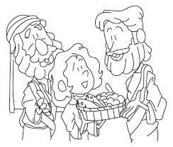 Compilation of jesus feeds the 5000 coloring pages. Jesus Feeds 5 000 Coloring Page Ministry To Children