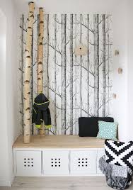 Diy Amp Interior Dani Von Gingered Things Zeigt Ihre Neue Garderobe Mit Birkenstammen Hier Gib Ideen Zum Selbermachen Fur Zu Hause Zuhause Diy Selber Bauen