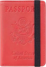 Travelambo RFID Blocking Leather Passport Holder Cover Case Travel Wallet Elastic Strap (Np Hot Pink) : Amazon.com.au: Clothing, Shoes & Accessories