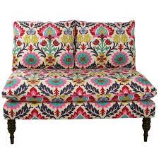 Harness gray skyline leather loveseat by modway. Custom Upholstered Armless Loveseat Skyline Furniture Target