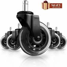 Will these chair wheels keep my floor unscratched? 8t8 Replacement Office Chair Caster Wheels 3 Heavy Duty Soft Pu Rubber Safe 5 For Sale Online Ebay