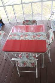 Card Table And Chairs Revamped Card Table Chairs Table Chairs Most Comfortable Office Chair