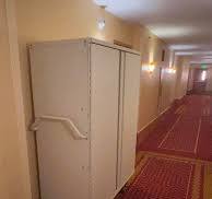Self-serve cabinets on 3rd floor of Cars building