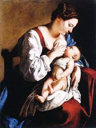 Madonna child mary jesus painting mother child christian | etsy. Orazio Gentileschi Madonna Breastfeeding Art Madonna And Child Artemisia Gentileschi