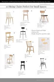 Selection Of Dining Chairs Perfect For Small Spaces Kitchen Minimalist Simple Durable Sustainable Design Chairs For Small Spaces Small Spaces Chair