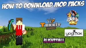 Feed the beast offers a number of different modpacks, all of which are available via the feed the beast launcher. Minecraft How To Download Mod Packs Tekkit Hexxit Yog Box Youtube