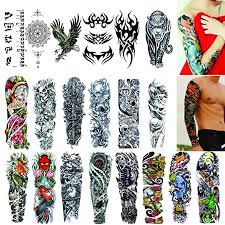 Disfraces Y Accesorios Juguetes Y Juegos Tatuajes Temporales Bj Shop Tatuajes Temporales Temporar Tattoo 30 Hojas A Prueba De Agua Falso Cuerpo Brazo Brazo Hombro Tatuajes